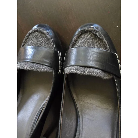 Women's Cole Haan Black & Gray Oxford Heels Sz 7 OfficeSiren 3.5in heel Nike Air - Picture 7 of 7